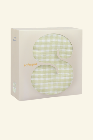 Soft Crib Sheet – Pistachio