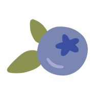 Soft Crib Sheet – Blueberries