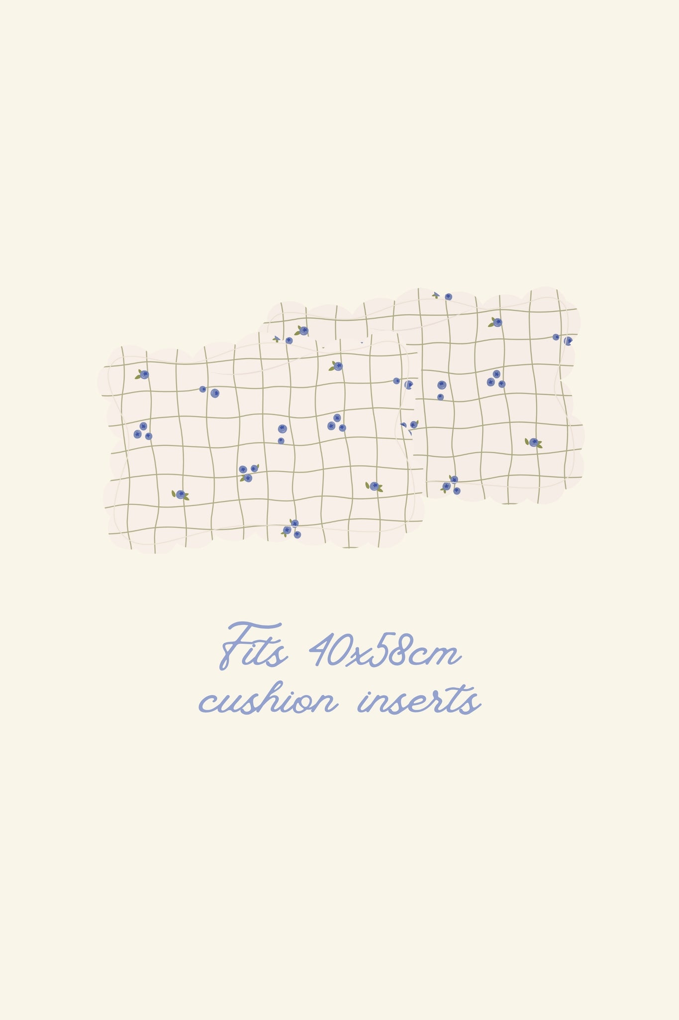 Soft Petal Cushion Covers (Long, Set of 2) – Blueberries