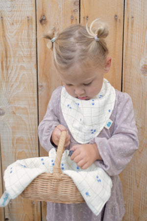 Soft Bibs – Bandana Blueberries