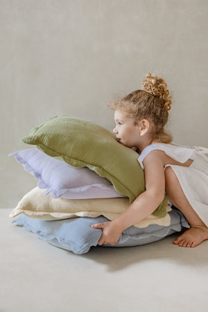 Soft Petal Cushion Covers (Set of 2) – Avocado