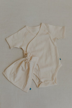 Soft Onesie - Cream (Short Sleeve)